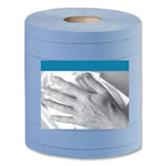 Load image into Gallery viewer, Industrial Paper Wiper, 4-ply, 11 X 15.75, Unscented, Blue, 375 Wipes/roll, 2 Rolls/carton
