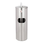 Load image into Gallery viewer, Standing Stainless Wipes Dispener, 12 X 12 X 36, Cylindrical, 5 Gal, Stainless Steel