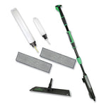 Load image into Gallery viewer, Excella Floor Cleaning Kit, 20" Gray Microfiber Head, 48" To 65" Black/green Handle