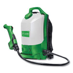 Load image into Gallery viewer, Professional Cordless Electrostatic Backpack Sprayer, 2.25 Gal, 0.65" X 48" Hose, Green/translucent White/black