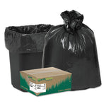 Load image into Gallery viewer, Linear Low Density Recycled Can Liners, 10 Gal, 0.85 Mil, 24" X 23", Black, 25 Bags/roll, 20 Rolls/carton