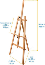 Load image into Gallery viewer, Wooden Studio Easel Stand
