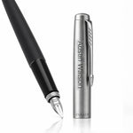 Load image into Gallery viewer, Personalized Parker Jotter Black Fountain Pen, Engraved Luxury Gift, Custom Writer's Instrument
