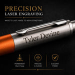 Load image into Gallery viewer, Personalized Parker Jotter Ballpoint Pen, Chelsea Orange, Custom Engraved Pen Set,  Luxury Gift Box
