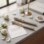 Load image into Gallery viewer, Personalized Parker Pen, Wedding Gift for Bride and Groom, Engraved Couple Gift, Custom Wedding Keepsake
