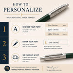 Load image into Gallery viewer, Personalized Parker Jotter XL Ballpoint Pen, Matte Green Engraved Gift Box
