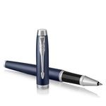 Load image into Gallery viewer, Personalized Parker IM Rollerball Pen – Blue Lacquer | Custom Engraved Gift | Luxury Parker Pen with Gift Box
