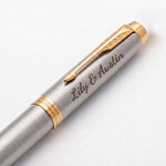 Load image into Gallery viewer, Personalized Parker Pen, Wedding Gift for Bride and Groom, Engraved Couple Gift, Custom Wedding Keepsake
