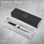 Load image into Gallery viewer, Personalized Parker Urban Ballpoint Pen, Black Matte, Custom Engraved Pen, Gift Boxed
