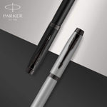 Load image into Gallery viewer, Personalized Parker IM Stainless Steel Fountain Pen, Engraved Executive Gift
