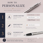 Load image into Gallery viewer, Personalized Parker IM Ballpoint Pen – Stainless Steel | Custom Laser Engraved | Parker Gift Box
