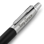 Load image into Gallery viewer, Custom Engraved Parker Jotter Pen – Matte Black Personalized Ballpoint Gift
