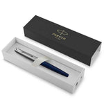 Load image into Gallery viewer, Personalized Parker Jotter Royal Blue Fountain Pen – Engraved Parker Pen, Custom Gift for Graduation, Teacher, Executive &amp; Professional
