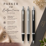 Load image into Gallery viewer, Personalized Parker IM Ballpoint Pen - Custom Engraved Luxury Gift Boxed for Professionals, Graduates &amp; Special Occasions
