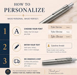 Load image into Gallery viewer, Personalized Parker Jotter XL Pen, Engraved Stainless Steel Ballpoint Gift Boxed
