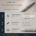 Load image into Gallery viewer, Personalized Parker IM Stainless Steel Fountain Pen, Engraved Executive Gift
