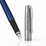 Load image into Gallery viewer, Personalized Parker Jotter Royal Blue Fountain Pen – Engraved Parker Pen, Custom Gift for Graduation, Teacher, Executive &amp; Professional
