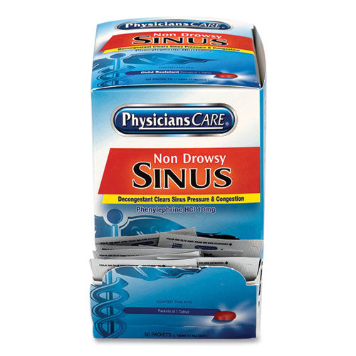 Sinus Decongestant Congestion Medication, One Tablet/pack, 50 Packs/box