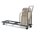 Load image into Gallery viewer, Chair/table Cart, Metal, 600 Lb Capacity, 20.86&quot; X 50.78&quot; To 72.04&quot; X 43.3&quot;, Black
