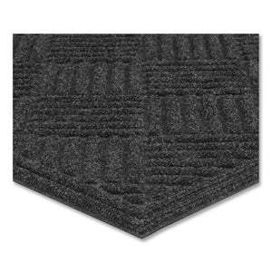 Ecomat Crosshatch Entry Mat, 48 X 27, Charcoal