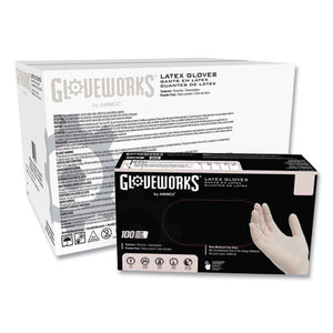 Latex Disposable Gloves, Powder-free, 4 Mil, Medium, Ivory, 100 Gloves/box, 10 Boxes/carton