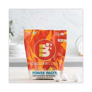 Dishwasher Detergent Power Packs, Citrus Zest, 48 Tab Pouch, 6/carton