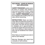 Load image into Gallery viewer, No-vacuum Carpet Freshener, Fresh Scent, 14 Oz Aerosol Spray, 12/carton
