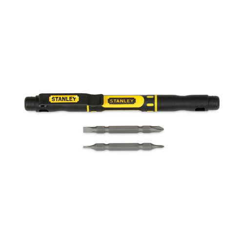 4 In-1 Pocket Screwdriver, Black/yellow