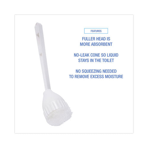 Cone Bowl Mop, 10" Handle, 2" Mop Head, White