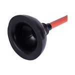 Load image into Gallery viewer, Toilet Plunger, 18&quot; Plastic Handle, 5.63&quot; Dia, Red/black
