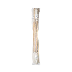 Handle/deck Mops, #12 White Cotton Head, 48" Natural Wood Handle, 6/pack