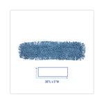 Load image into Gallery viewer, Dust Mop Head, Cotton/synthetic Blend, 36 X 5, Looped-end, Blue
