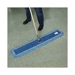 Load image into Gallery viewer, Dust Mop Head, Cotton/synthetic Blend, 48&quot; X 5&quot;, Blue
