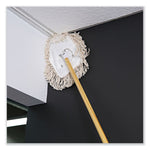 Load image into Gallery viewer, Wedge Dust Mop Head Frame/lacquered Wood Handle, 0.94&quot; Dia X 48&quot; Length, Natural
