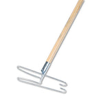 Load image into Gallery viewer, Wedge Dust Mop Head Frame/lacquered Wood Handle, 0.94&quot; Dia X 48&quot; Length, Natural
