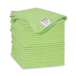 Load image into Gallery viewer, Microfiber Cleaning Cloths, 16 X 16, Green, 24/pack
