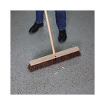 Load image into Gallery viewer, Floor Brush Head, 3.25&quot; Natural Palmyra Fiber Bristles, 24&quot; Brush
