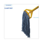 Load image into Gallery viewer, Mop Head, Standard Head, Cotton/synthetic Fiber, Cut-end, #20, Blue, 12/carton
