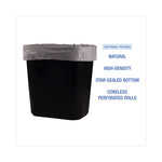 Load image into Gallery viewer, High-density Can Liners, 10 Gal, 6 Mic, 24&quot; X 23&quot;, Natural, 50 Bags/roll, 20 Rolls/carton
