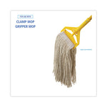 Load image into Gallery viewer, Mop Head, Premium Saddleback Head, Cotton Fiber, 24 Oz, White, 12/carton
