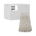 Load image into Gallery viewer, Mop Head, Premium Saddleback Head, Rayon Fiber, 24-oz., White, 12/carton
