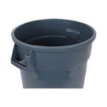 Load image into Gallery viewer, Round Waste Receptacle, 32 Gal, Linear-low-density Polyethylene, Gray
