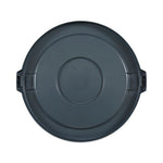 Load image into Gallery viewer, Lids For 32 Gal Waste Receptacle, Flat-top, Round, Plastic, Gray
