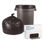 Load image into Gallery viewer, Low-density Waste Can Liners, 33 Gal, 0.5 Mil, 33&quot; X 39&quot;, Black, 25 Bags/roll, 8 Rolls/carton
