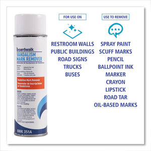 Vandalism Mark Remover, 16 Oz Aerosol Spray, 12/carton