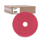 Load image into Gallery viewer, Buffing Floor Pads, 18&quot; Diameter, Red, 5/carton
