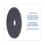 Load image into Gallery viewer, Stripping Floor Pads, 19&quot; Diameter, Black, 5/carton
