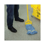 Load image into Gallery viewer, Super Loop Wet Mop Head, Cotton/synthetic Fiber, 5&quot; Headband, Small Size, Blue, 12/carton
