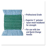 Load image into Gallery viewer, Super Loop Wet Mop Head, Cotton/synthetic Fiber, 5&quot; Headband, Medium Size, Blue
