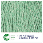 Load image into Gallery viewer, Super Loop Wet Mop Head, Cotton/synthetic Fiber, 5&quot; Headband, Medium Size, Green, 12/carton
